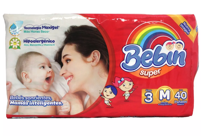 BEBIN Pañales Desechables Para Bebé