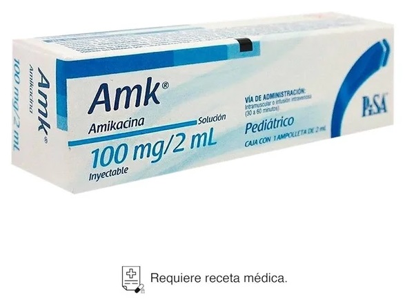 Amk Amikacina 100Mg Iny 2Ml C1