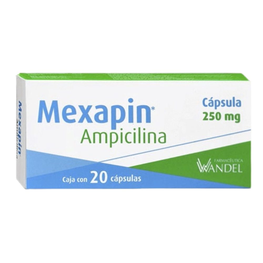 Ampicilina Mexapin 250Mg C/20 Cap A*