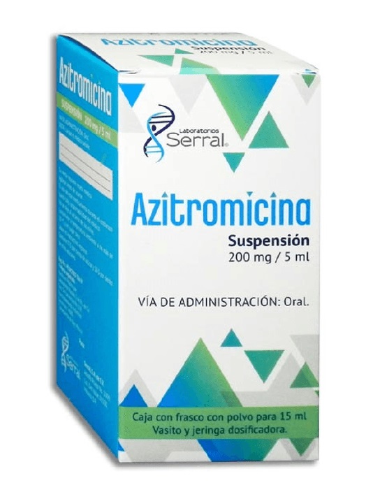 Azitromicina 200Mg Susp 15Ml (Serral)