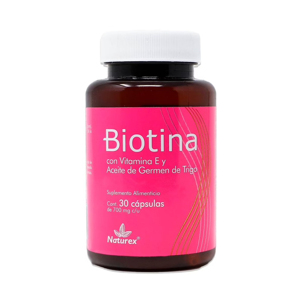 Biotina/Vitamina E C/Germen Trigo C/30Caps