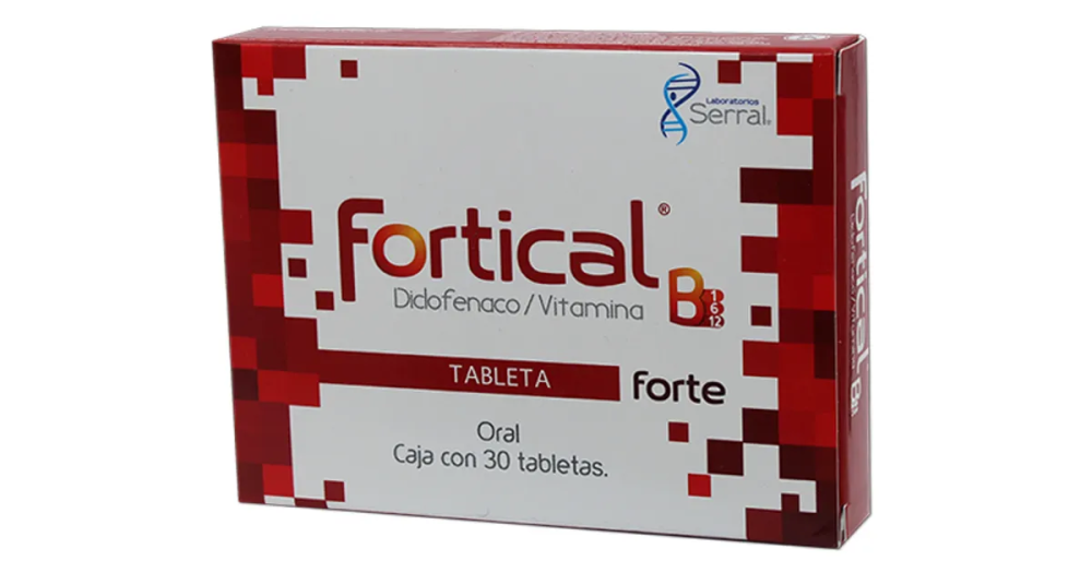 Diclofenaco Complejo B Fortical Con 30 Tabletas
