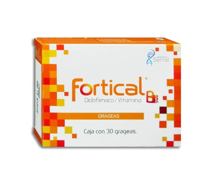 Fortical Forte Diclofenaco / Vitamina B 30 Tabletas