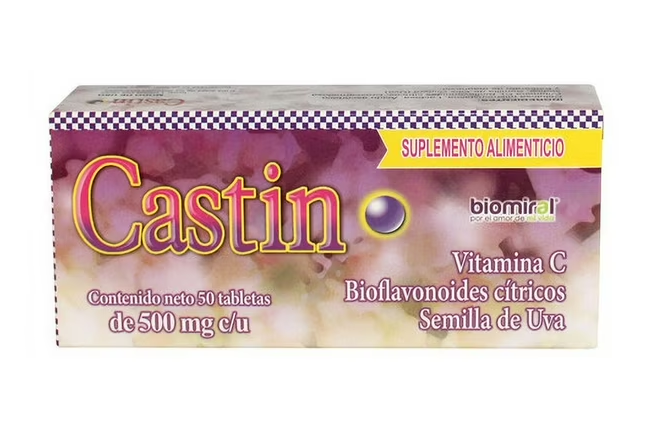 Castin Suplemento Alimenticio 500Mg 50 Tab