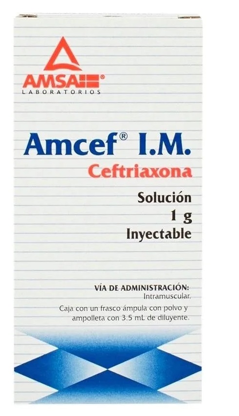 Ceftriaxona 1G Im 3.5Ml(Amcef)