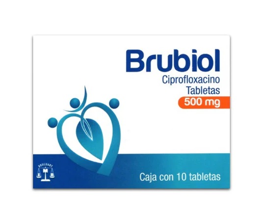 Ciprofloxacino Brubiol 500Mg C/10 Tab
