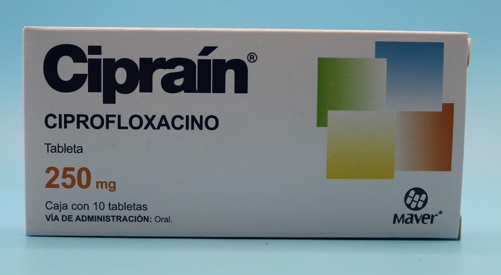 Ciprofloxacino Ciprain 250Mg C/10Tbs
