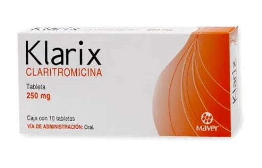 Claritromicina Klarix 250Mg C/10