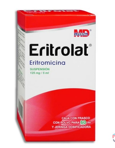 Eritromicina Eritrolat 125Mg Susp 60Ml A*