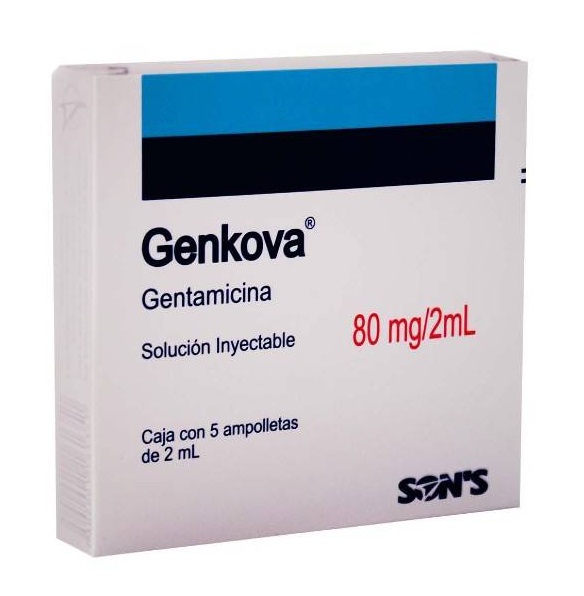 Genkova Gentamicina 80Mg C/1 Amp