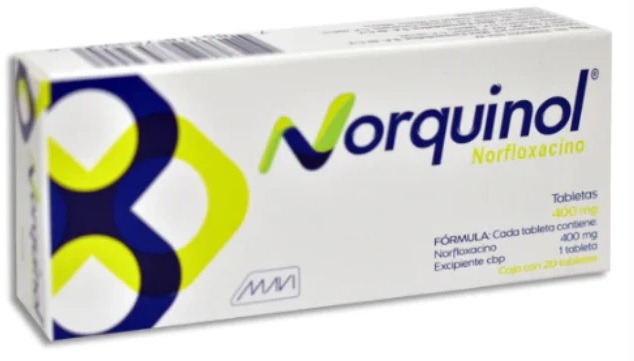 Norquinol Norfloxacino 400Mg C/20Tab