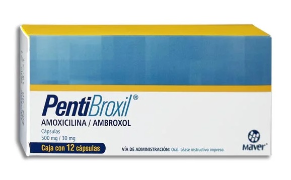 Pentibroxil Amoxicilina/Ambroxol 500Mg C/12 Caps