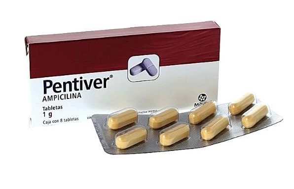 Pentiver Ampicilina 1Gm C/8Tab