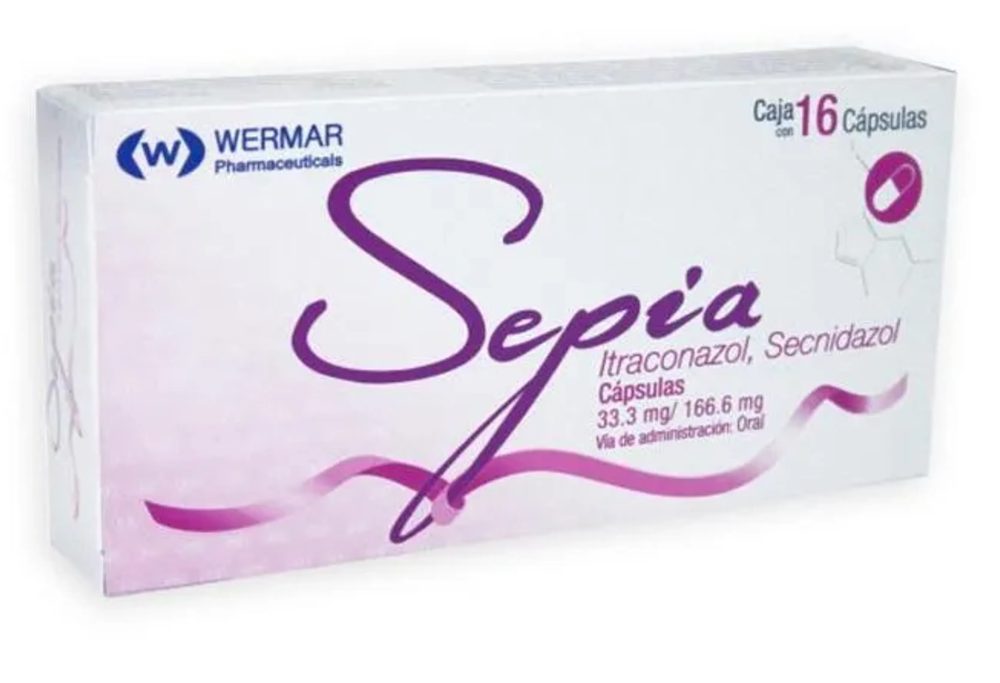 Sepia Itraconazol/Secnidazol C/16 Cap