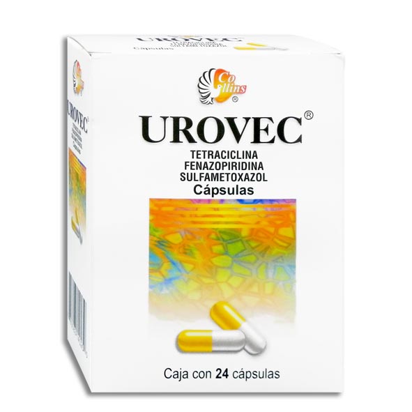 Urovec Fenazopiridina/Tetraciclina C/24Cap