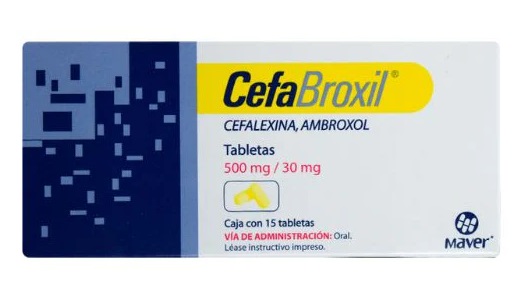 Cefabroxil Ambroxol/Cefalexina C/15Tab