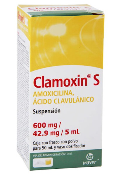 Amoxicilina/Acido Clavula Clamoxin 600Mg Susp 50Ml