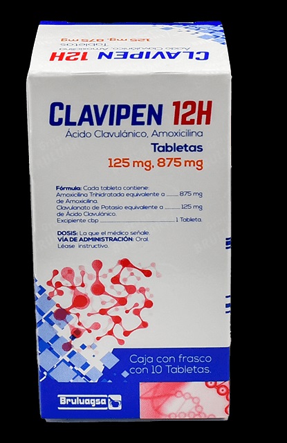 Amoxicilina Clavipen 12H 875Mg C/10T