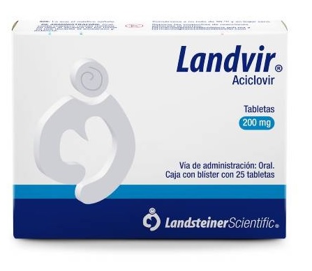 Aciclovir 200Mg Landvir C/25Tab