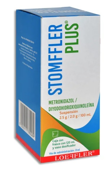 Metronidazol/Diyodohidroxiquinoleina Stomffler Plus Susp 120Ml A*